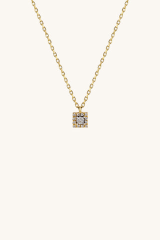 Midi Diamond Square Necklace