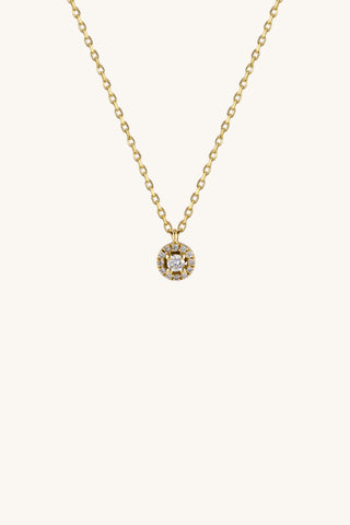 Midi Diamond Round Necklace