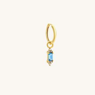 Topaz Zircon Charm