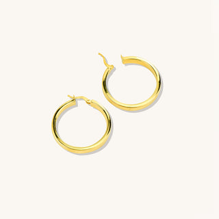 Bold Tube Huggie Hoop Earrings