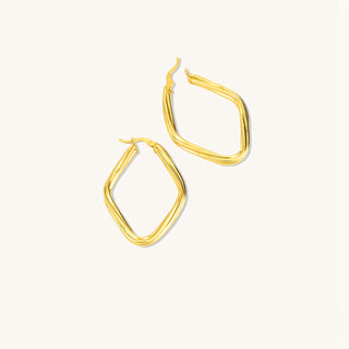 Twisted Gold Earrings