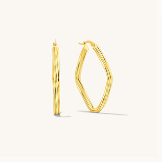 Twisted Gold Earrings