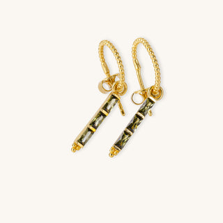 Theodora Green Quartz Earrings