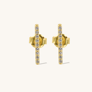 Bar Stud Earrings