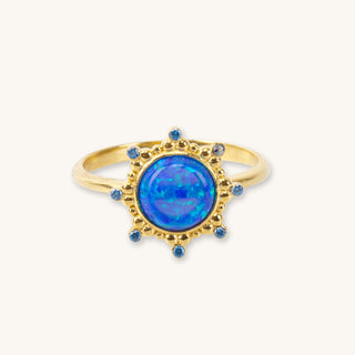 Starlight Blue Opal Ring