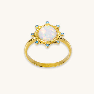 Starlight White Opal Ring