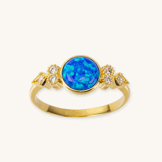 Eleanor Blue Opal Ring