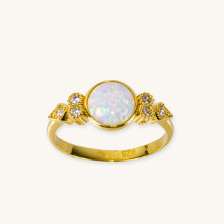 Eleanor White Opal Ring