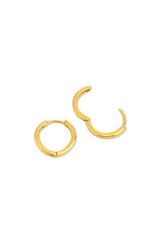 Small Hoop Gold Earrings - Earrings - Womuse | Fine Jewelry