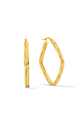 Twisted Gold Earrings - Earrings - Womuse | Fine Jewelry