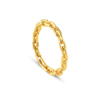 La Catena Bound Gold Ring - Gold Vermeil Rings - Womuse | Fine Jewelry