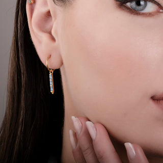 Theodora Topaz 24K Gold Earrings - Earrings - Womuse | Fine Jewelry