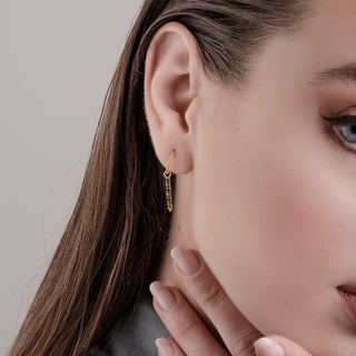 Theodora Green Quartz 24K Gold Earrings  - Earrings - Womuse | Fine Jewelry