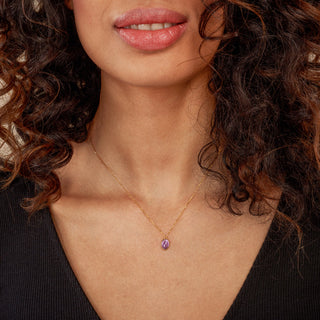 Impeccabile Amethyst Gold Necklace - Gold Vermeil Necklaces - Womuse | Fine Jewelry