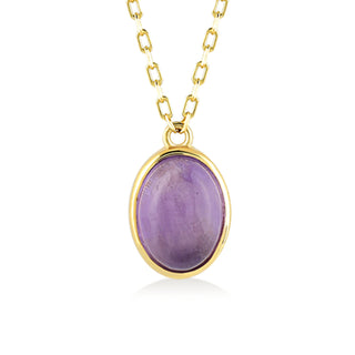 Impeccabile Amethyst Gold Necklace - Gold Vermeil Necklaces - Womuse | Fine Jewelry