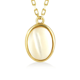 Innocente Opal Gold Necklace- Gold Vermeil Necklaces - Womuse | Fine Jewelry