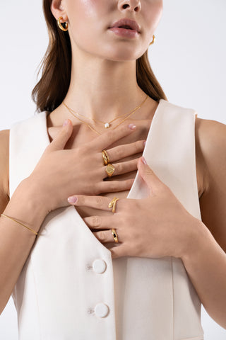 Snake Gold Ring - Gold Vermeil Rings - Womuse | Fine Jewelry