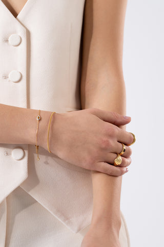 Lena Citrine 24K Gold Vermeil Bracelet Anklet - Gold Vermeil Bracelet & Anklet - Womuse | Fine Jewelry