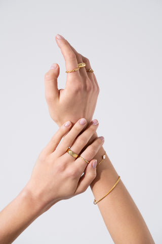 Geometric Gold Ring - Gold Vermeil Rings - Womuse | Fine Jewelry